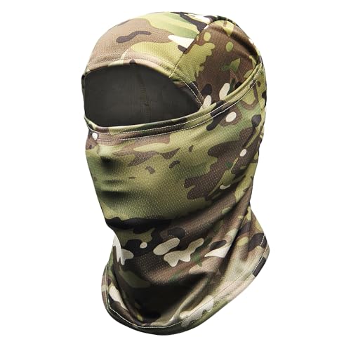 BLIENCE Balaclava Pasamontañas de esquí, Camuflaje A-Terreno, Talla Unica-L Unisex Adulto