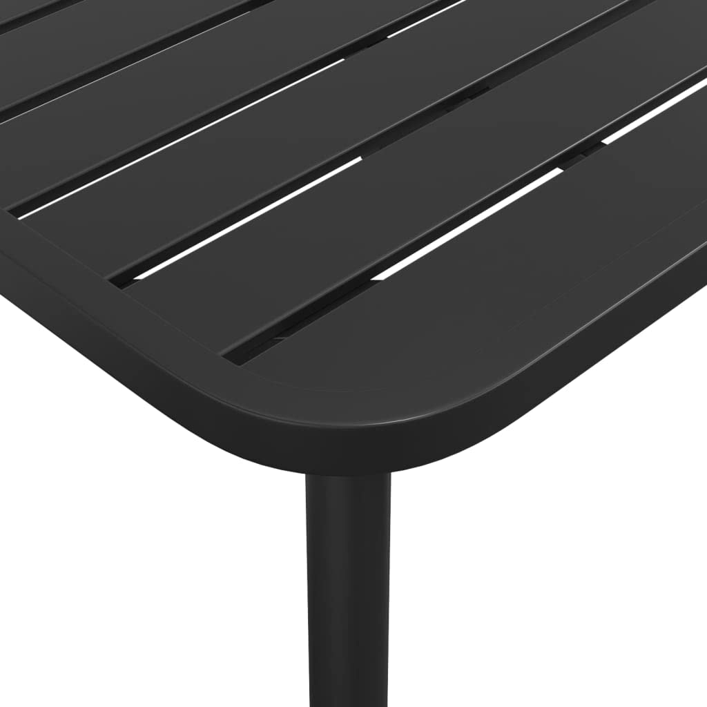 vidaXL Tavolo da Giardino Antracite 200x100x71 cm Acciaio