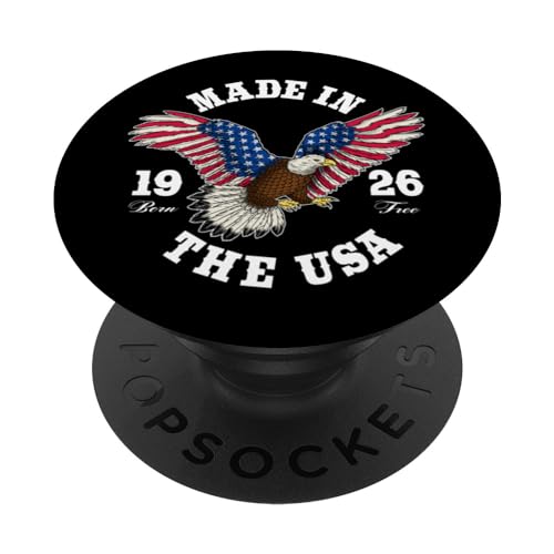 96 Años de Edad: Patriotic Eagle USA Flag 1926 96 Cumpleaños PopSockets PopGrip Intercambiable