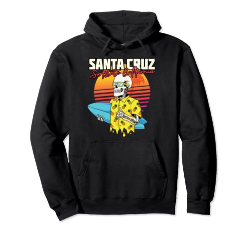 Vintage Surfer California I Retro Santa Cruz California Sudadera con Capucha