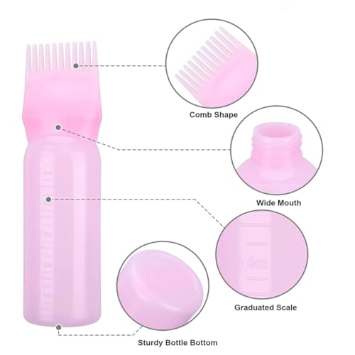 Kit 3 Unidades Pente Aplicador De Óleo Tintura Cabelo