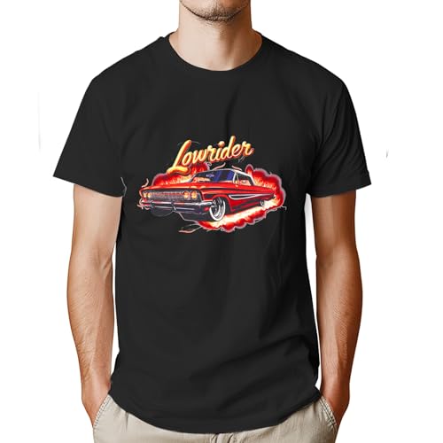 maXpeedingrods Cool Graphic T-Shirt for Lowrider Funny Racing Shirt Unique Graphic Muscle Car Tee