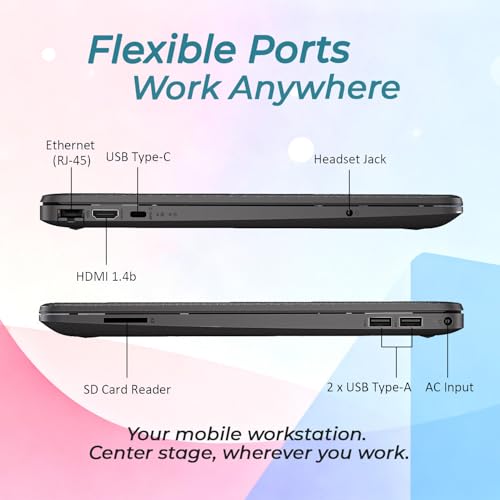 Image of HP New 15.6 inch FHD Business Laptop (2026 Edition), 13th Gen Intel Core i3-1315U (Beats i7-1250U,Up to 4.5 GHz), 32GB RAM, 1TB SSD, Office 365 for Web, Windows 11 Pro, Ethernet Port