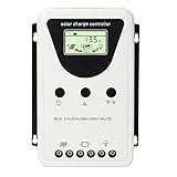 Compatible con Varios Tipos de Baterías --- Controlador DSP de alto rendimiento incorporado, el controlador de carga solar Snowtaros mppt puede detectar automáticamente el voltaje de la batería 12V/24V/36V/48V. Soporta 4 tipos de carga de la batería: Litio, Plomo-ácido (Sellada, AGM, Gel, Inundada) y Usuario, función de compensación de temperatura de la batería para asegurar la vida útil del controlador.