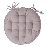 Paris Prix Atmosphera Créateur d'intérieur - Galette de Chaise Ronde Leana 38cm Lin