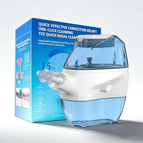 Nasal Irrigation System - Saline Nasal Rinse Kit with 1 Nose Cleaner and 35 Salt Pods