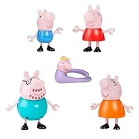 Peppa Pig Peppas fünfköpfige Familie Figurenset, Pink