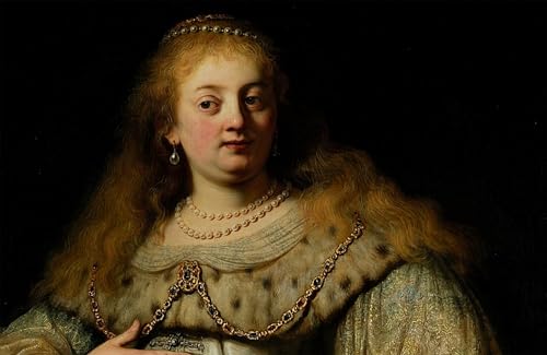 Rembrandt Van Rijn portrait toile 60x90cm pour décoration murale