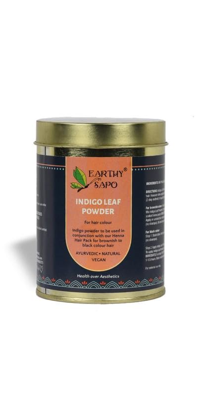 Earthy Sapo All Natural Indigo Leaf Powder, 200g - for Brown to Black natural Hair Colour-picture-14