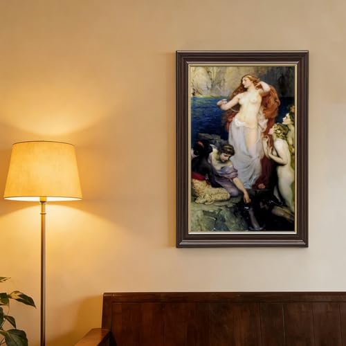 Impression sur toile Les perles d'Aphrodite - Tableau Herbert James Draper 20x30 cm