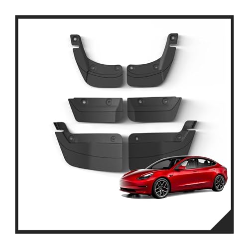Guardabarros Tesla Model 3 Highland 2024 invisibles para ruedas delanteras y traseras (6 uds) 3
