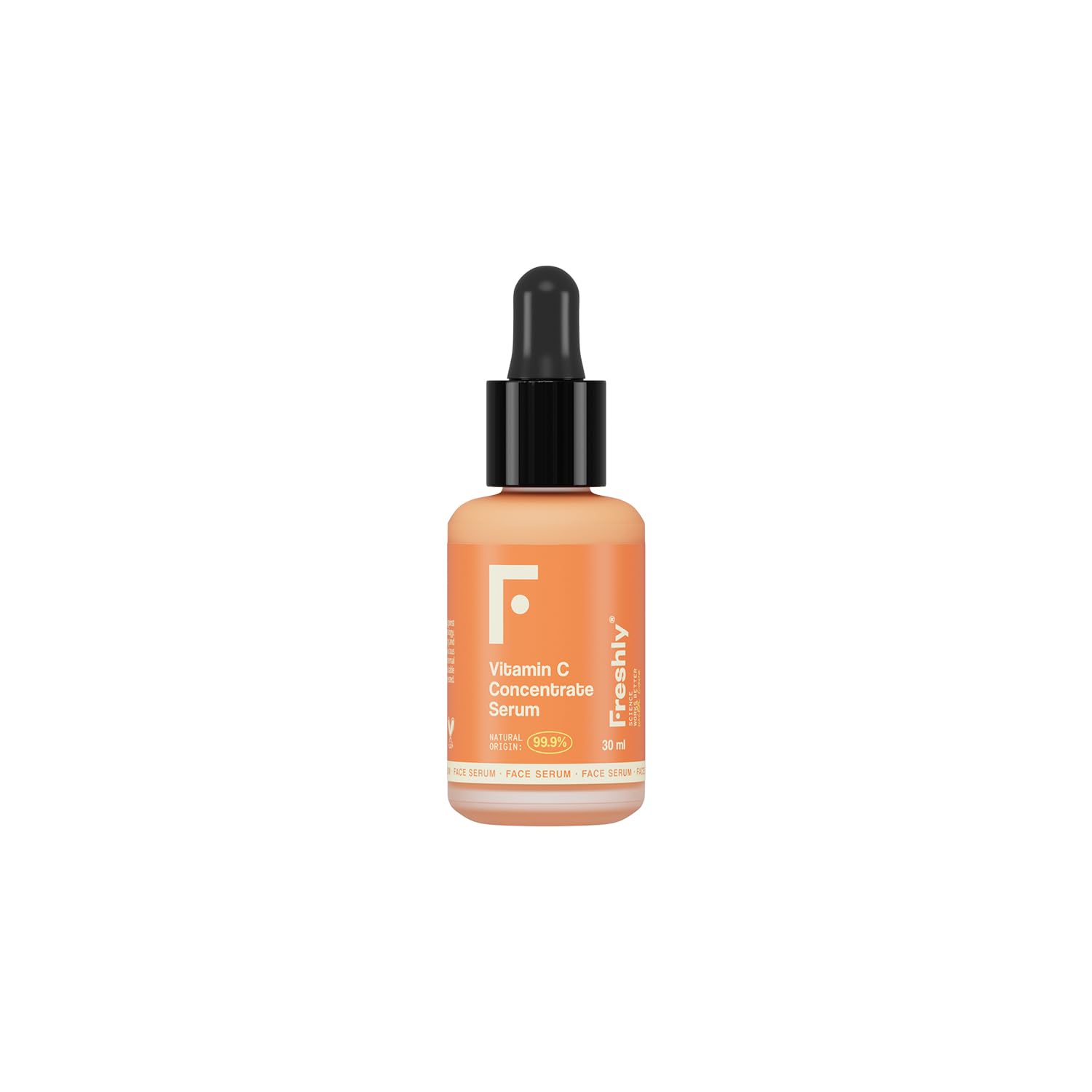 Freshly - Sérum Visage - Antioxydant avec Vitamine C et Extraits Naturels - Apporte Éclat et Fermeté - Convient aux Femmes Enceintes et aux Peaux Sensibles - Formule 99,9% Naturelle - 30 ml