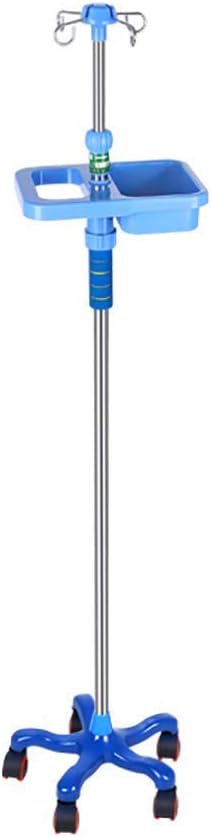 WXXGY Movable Trolleys, Serving Cart Stainless Steel Deluxe Drip Stand Infusion Holder on 5 Universal Wheels, 4 Hooks, Height Adjustable/Style-1/110Cm*210Cm : Industrial & Scientific