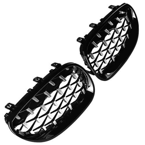 Grille Avant pour E60 E61 2003-2010 Calandre Diamant Noir et Chrome SinSed