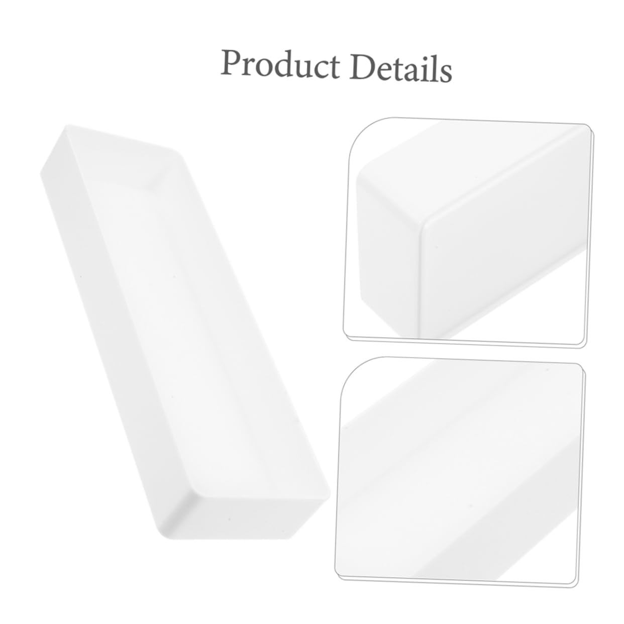 Scatola Organizer Quadrata da Cassetto 5 Pezzi in Plastica Bianca | Scrivania e Ufficio, Superficie Liscia Facile da Pulire, Struttura Resistente alla Deformazione