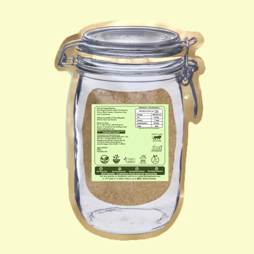 Image of Being Bania Premium Tea Masala - 100% Natural Ingredients | 100g in Pouch | 7 Spices | No Preservatives | Immunity Booster | Helps in Cold & Cough | Indian Chai Masala Powder