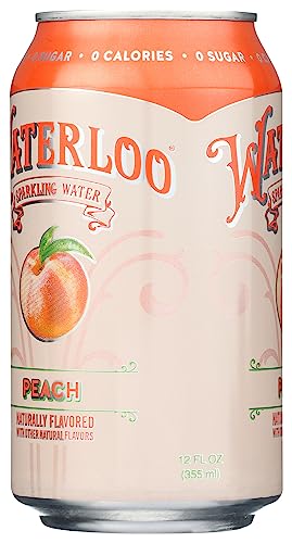 Image of Waterloo Sparkling Water Waterloo Peach Sparkling Water, 12 Fl oz, 12 Fl oz