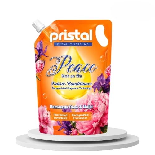 Image of Pristal Peace 1l Fabric Conditioner | 3D Long-Lasting Fragrance | Softens & Freshens Clothes | Reduces Wrinkles & Static | Eco friendly | Singapore Formulated