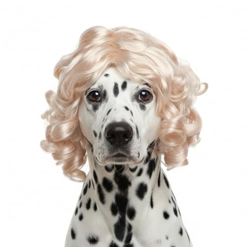 Peluca rubia para perros pequeña Elastic Bands