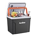 AooDen Upgrade 27 Quart (25Liter) Electric Car cooler and Warmer with New removable lid design, Thermoelectric Iceless Cooler for Travel, Camping, Vehicles, Truck, Home - 12V/24V DC and 120V
