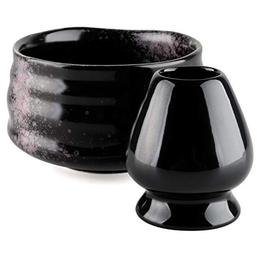 Matcha Bowls Set Including Matcha Bowl Whisk Stand Matcha Ceremony Starter Kit fit for Traditional Japanese Tea Ceremony