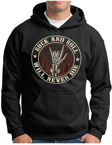 Sweat rock and roll homme pull à capuche confortable du S au 5XL