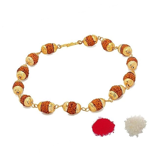 VKDAS Rudraksh Rakhi For Brother Bracelet Rakshabandhan for Brother With Roli Chawal (Pack of 1) (B0D8T2XWFC) Amazon Price History, Amazon Price Tracker