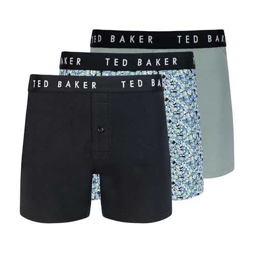 Ted Baker Men's 3 Pack Cotton Stretch Knit Boxer Briefs