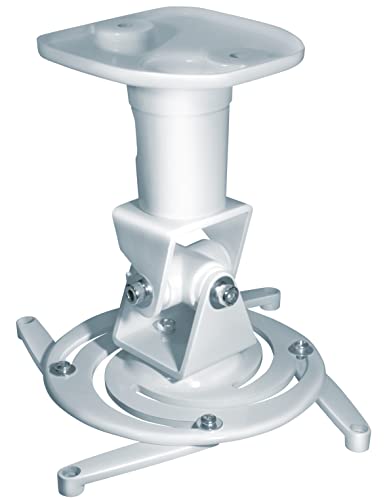 MyWall H16-1WL Support plafond pour TV Pivotant 360° Inclinaison 180° Blanc