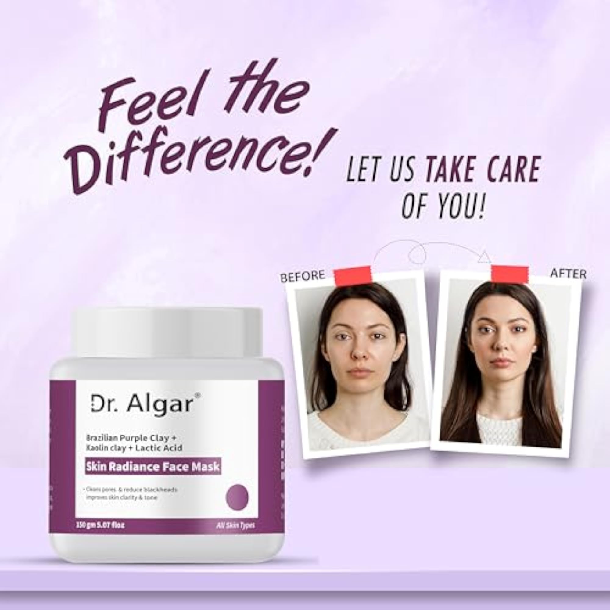 Face Serum and Face Pack Combo, Vitamin C and De-Tan Formula