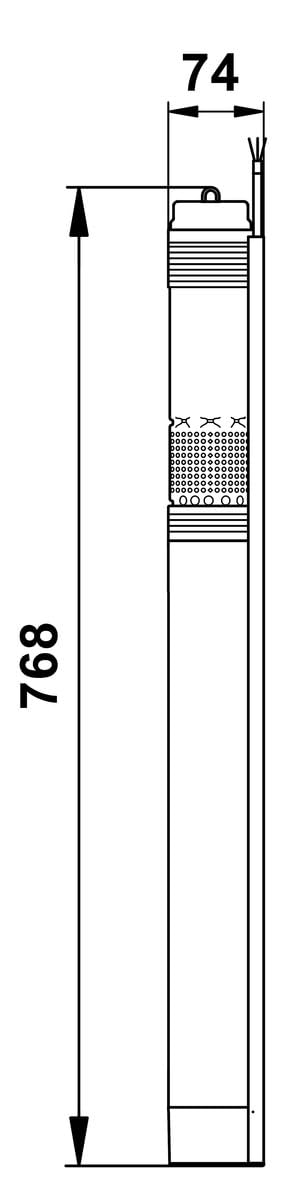 Grundfos pompa zatapialna SQ sQ3-55/30 M 0,7-1. 05 kW 3"