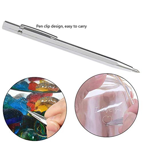 Yotino Glass Cutting Tool Kit Includes Blue Grip Oil Feed Glass Cutter With 2 Pliers, 3 Extra Replacement Head, Tungsten Scribe Engraving Pen, Screwdriver And Oil Dropper #TOP4