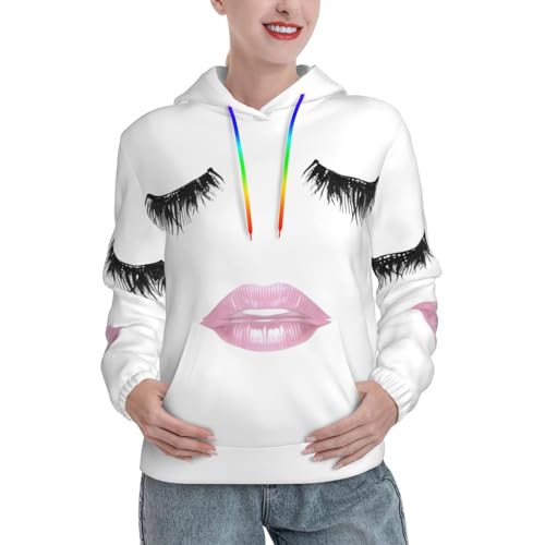 Sweat à capuche imprimé graphique pour rester au chaud tout l'automne