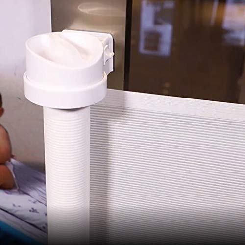 Barrière de sécurité rétractable blanche 130 cm pour bébé et chien - 4