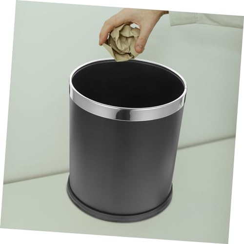 Cesto de basura metálico para baño cocina oficina miniatura 5