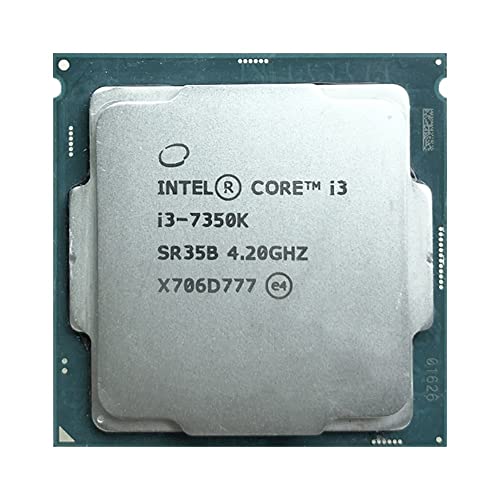 CHYYAC Intel Core I3-7350K CPU Prozessor I3 7350K 4,2 GHz Dual-Core Quad-Thread 4M 60W LGA 1151
