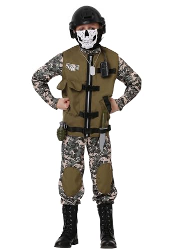 Disfraz Infantil Soldado Camuflaje XX-Large con Accesorios miniatura 1