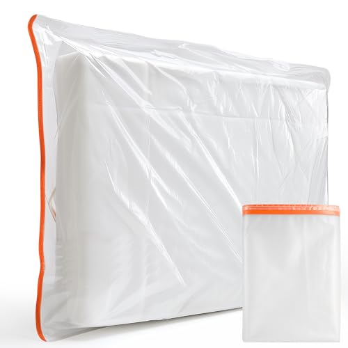 Housse Matelas 90x190/200 (épaisseur 30cm), Protege Matelas Imperméable à Double Fermeture éclair, Housse Protection Matelas pour Matelas pour e Rangement et...