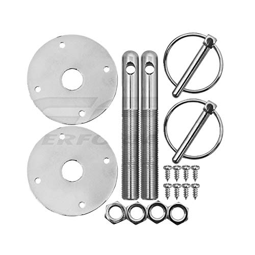 Chrome Hood Pin Kit 1/4