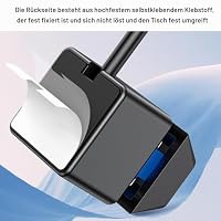 Colexy Computer Netzschalter, PC Einschaltknopf Extern, Computer Desktop Schalter mit LED Licht, 1,8 M Verlängerungskabel, Ersatz von PC (Weiß) – Ansicht 7