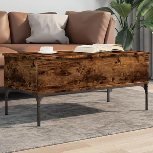 Colore: Rovere fumo.Materiale: legno multistrato, metallo.Dimensioni: 100 x 50 x 45 cm (L x P x A).Assemblaggio richiesto: Sì.
