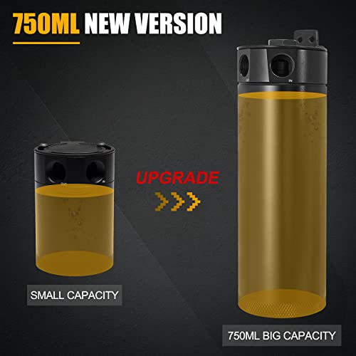 Temsone YX1015 Universal 2 Port Aluminum 750Ml Baffled Oil Catch Can Reservoir Tank thumb #2