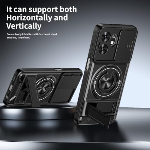 Funda para Tecno Spark Go 2025 y Pop 9 con protector de cámara y soporte integrado 6