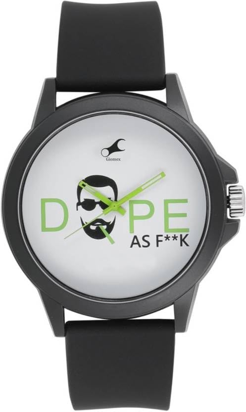 GIOMEX Premium Timepiece to Wearing in Office & Function Analog Watch - for Men Stay Good Looking with Black Belt Strap (F**ck) (B0CM3WKTBJ) Amazon Price History, Amazon Price Tracker