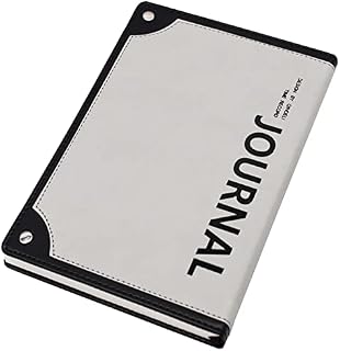 A5 Notebook Journals for Women, Notebook A5 Hardback Vegan Leather Notepad, Classic Note books for Men Work Office School Writing, 256 Lined Pages,8.3" X5.5" (Black)