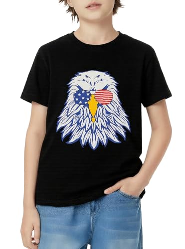 Image of Ainuno Boys Girls Shirts Funny Summer Short Sleeve Shirt Crewneck Graphic Tees