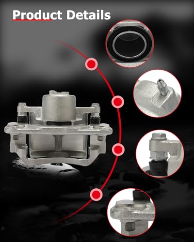 Image of cciyu 18B5000 Front Left Brake Caliper With Bracket For Ford For Fusion 2006-2012,For Lincoln For MKZ 2007-2012,For Lincoln For Zephyr 2006,For Mazda For 6 2006-2013,For Mercury For Milan 2006-2011