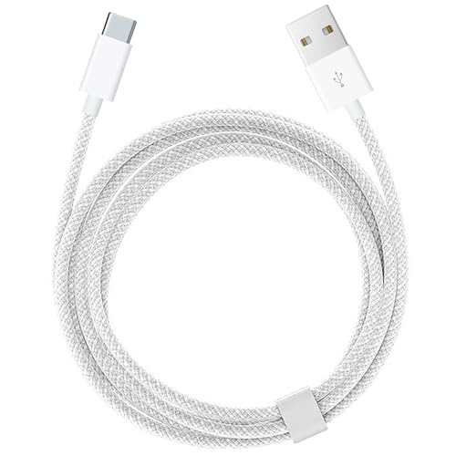 iPhone 15/16/16E/17/17E USB A to USB C Woven Cable for iPhone 17 15 16 Pro Max 15/16 Plus iPad 10th Gen iPad Pro 12.9/11 iPad Air 5th/4th Gen Mini 6th Type-c Charger Cord Car CarPlay Charging Cable