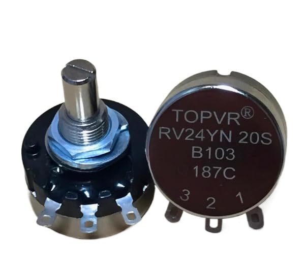 20Pcs/box, potentiometer RV24YN20SB103 10K single coil carbon film potentiometer