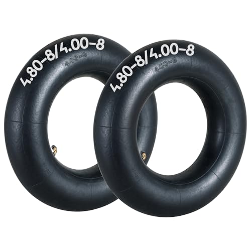 AMGSH 2 Pack 4.80/4.00-8 Inner Tire Heavy Duty Inner Tire 4.80/4.00-8Inner Tube with TR87 Angled Valve Stem Inner Tubes Ideal for Lawn Mowers Wheelbarrows Go Karts ATVs for 4.80-8 4.00-8